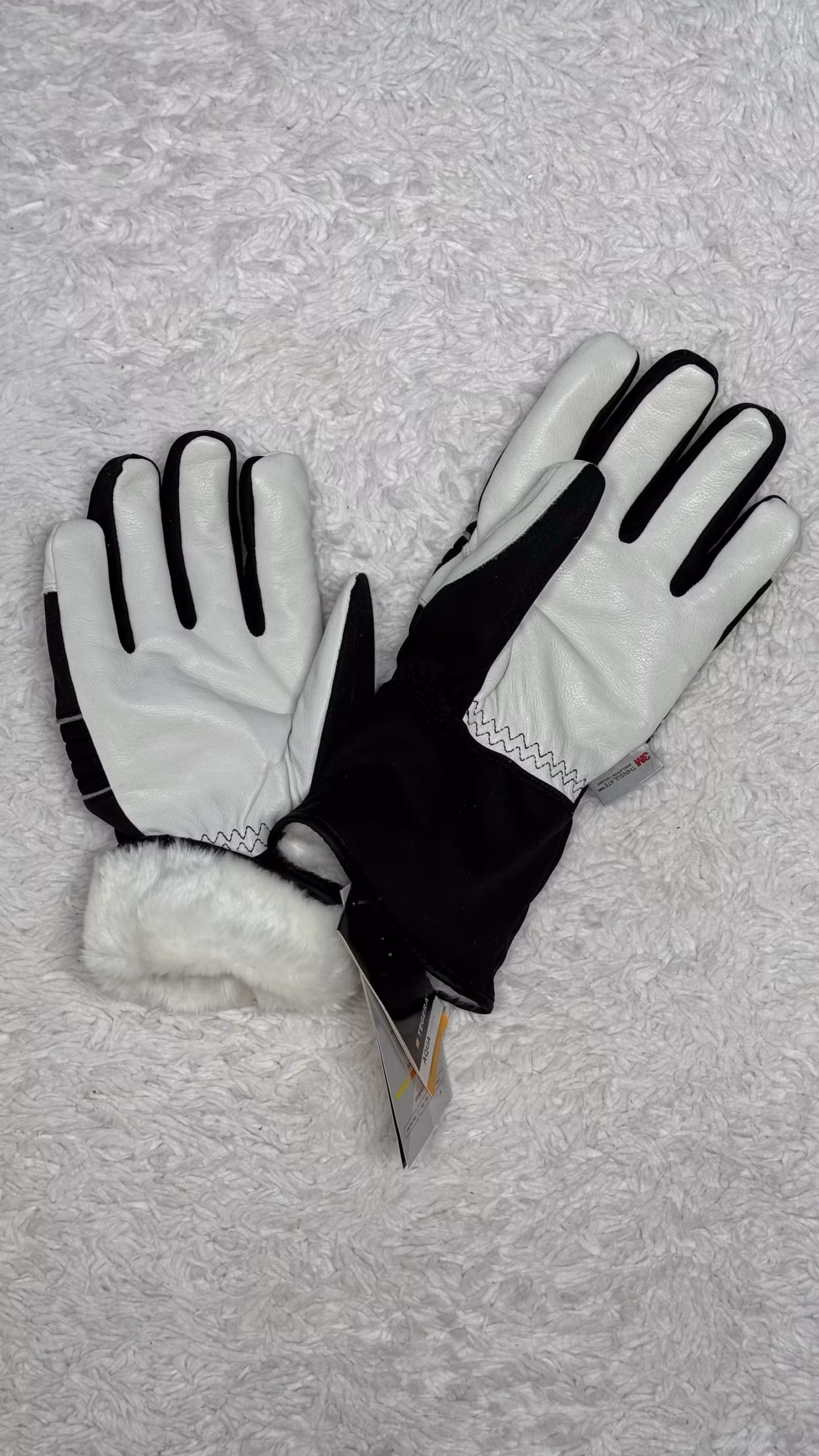 Water talvihanskat musta valkoinen — изображение 3